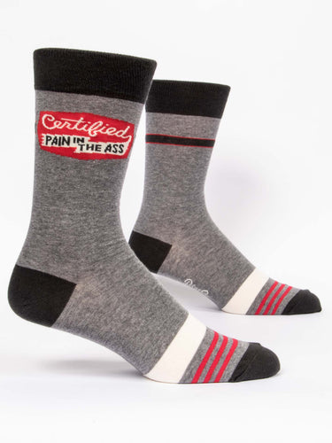 CERTIFIED PAIN IN THE ASS M-CREW SOCKS